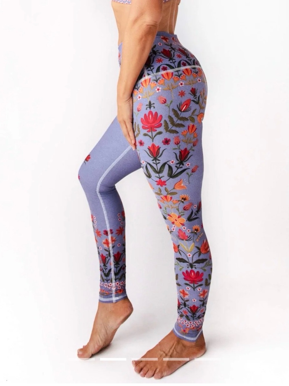 Yoga Democracy lavender love leggings